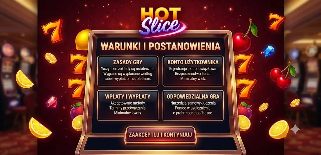 Warunki korzystania z serwisu hot-slice-slot.pl